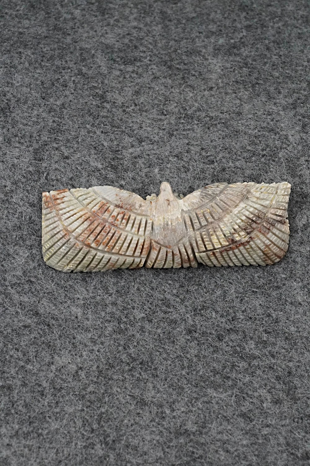 Eagle Zuni Fetish Carving - Todd Lowsayatee