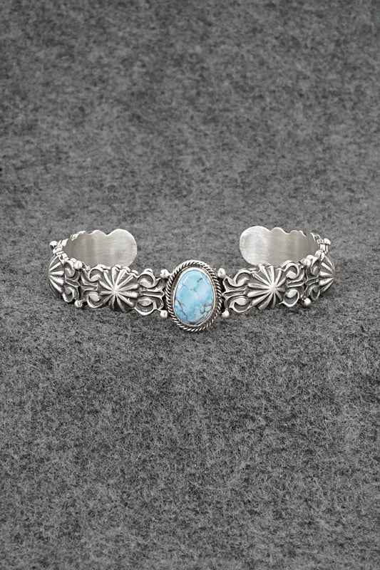 Turquoise & Sterling Silver Bracelet - Thomas Yazzie