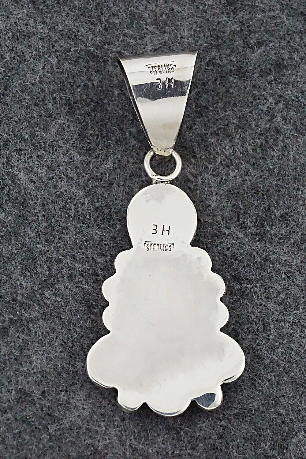 Turquoise & Sterling Silver Pendant - Ernest Hawthorne