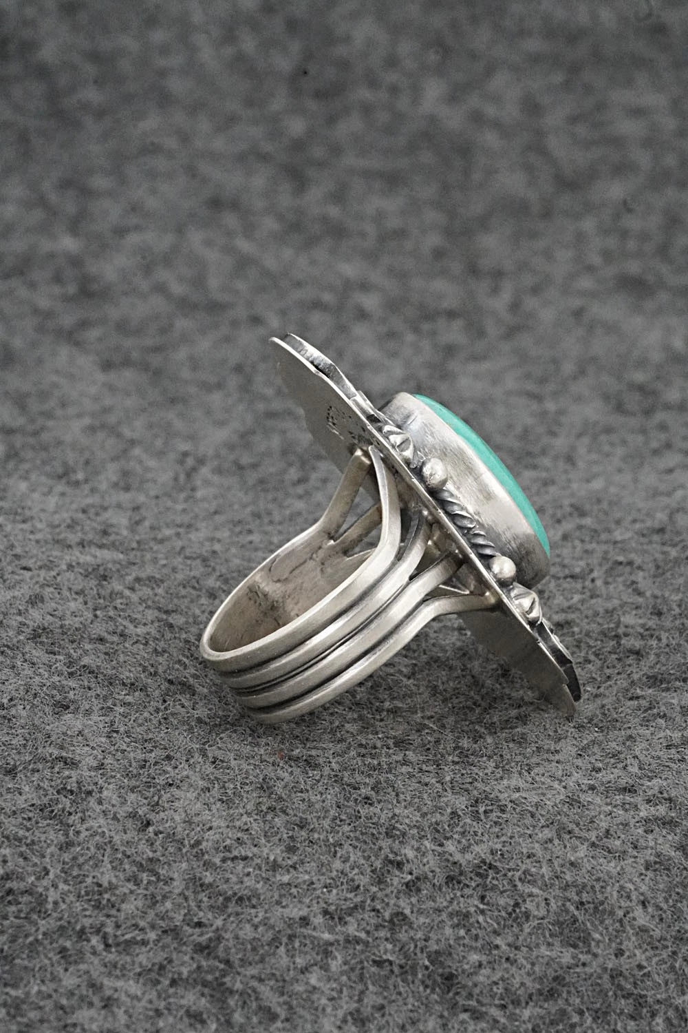 Turquoise & Sterling Silver Ring - Randy Boyd - Size 8.5