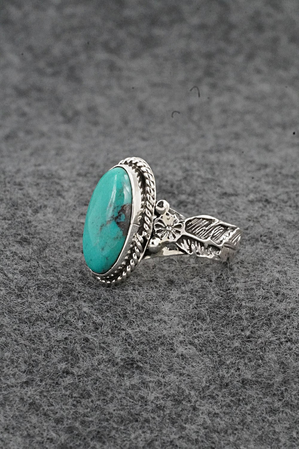 Turquoise & Sterling Silver Ring - Annette Chiquito - Size 7