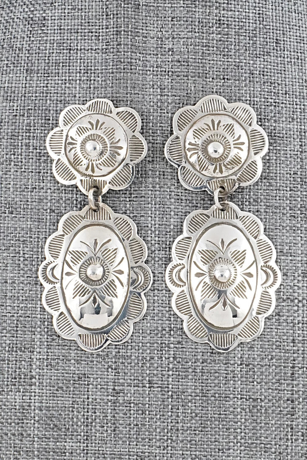 Sterling Silver Earrings - Bertha Begay