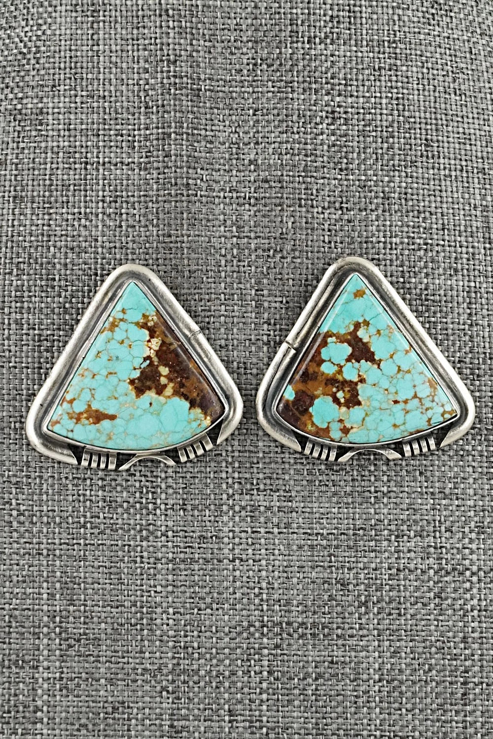 Turquoise & Sterling Silver Necklace and Earrings Set - Paul Livingston