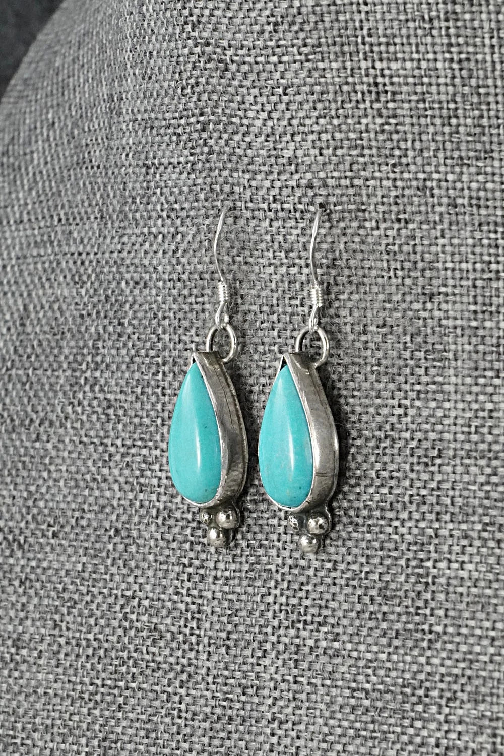Turquoise & Sterling Silver Earrings - Robinson Martinez