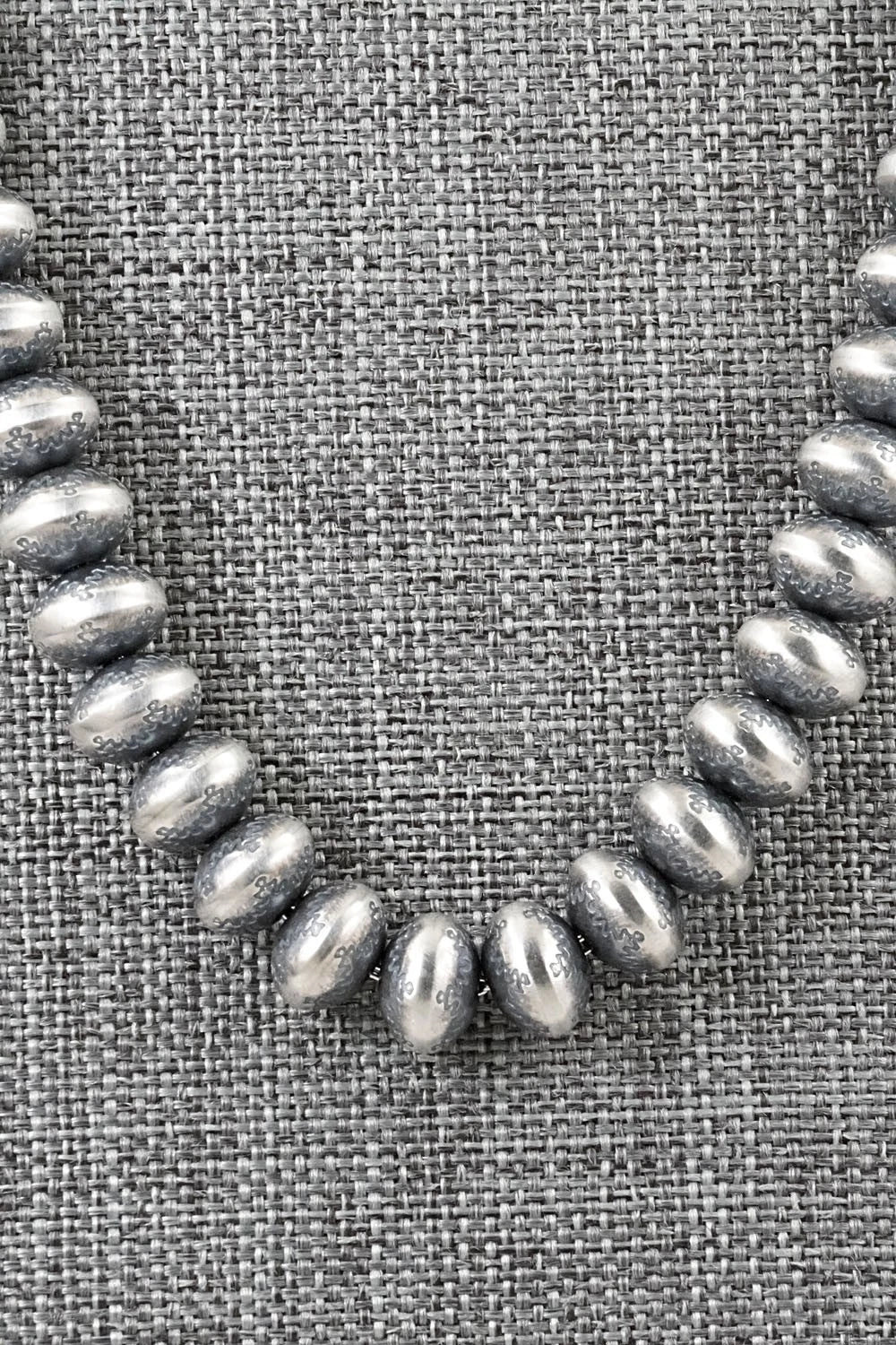 Sterling Silver Navajo Pearl Necklace 24" - Bryannen Halwood