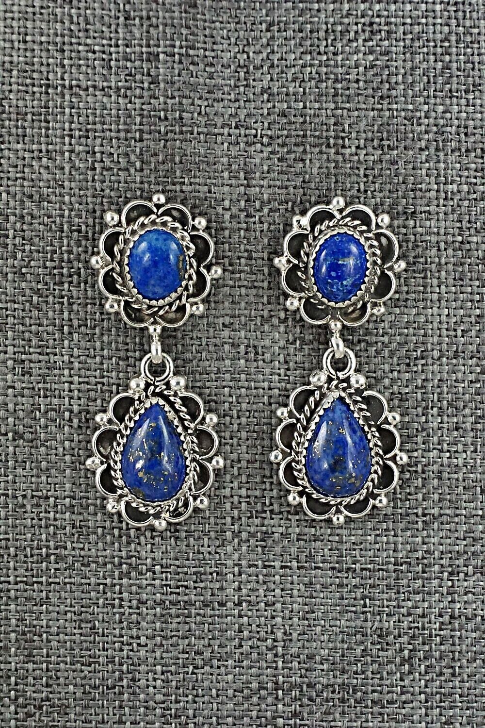 Lapis & Sterling Silver Earrings - Maritta Martinez