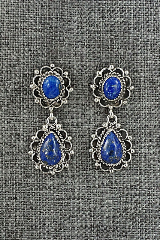 Lapis & Sterling Silver Earrings - Maritta Martinez