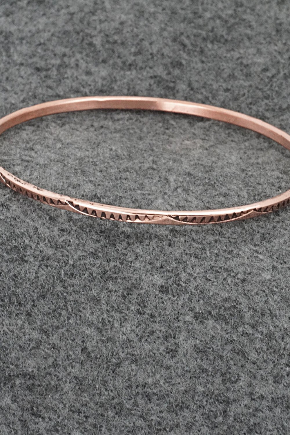 Copper Bangle Bracelet - Elaine Tahe