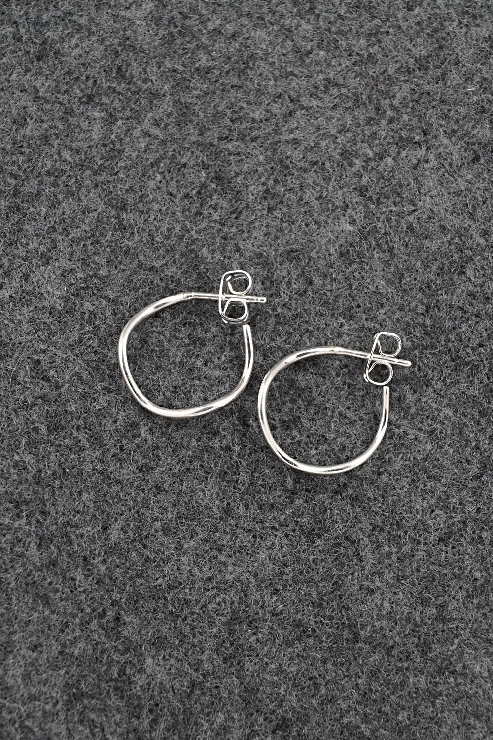 Sterling Silver Hoop Earrings - Elaine Tahe