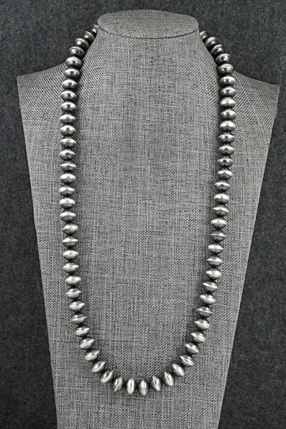 Sterling Silver Navajo Pearl Necklace 24" - Presley Haley