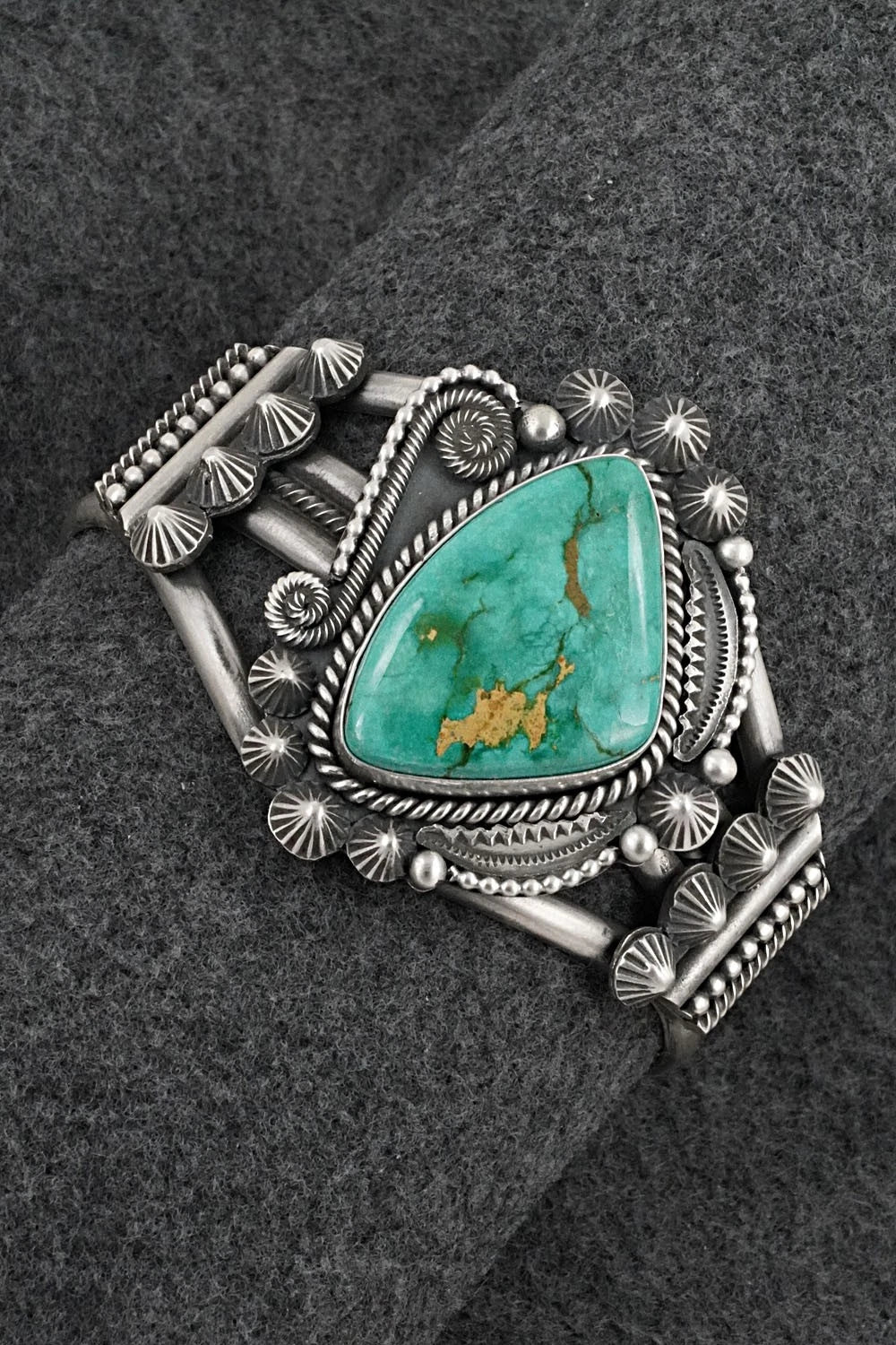 Turquoise & Sterling Silver Bracelet - Michael Calladitto