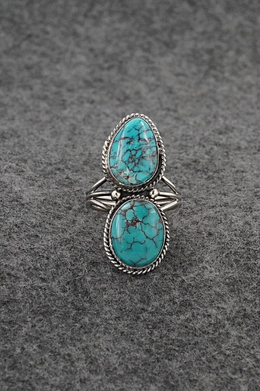 Turquoise & Sterling Silver Ring - Rena Begay - Size 8