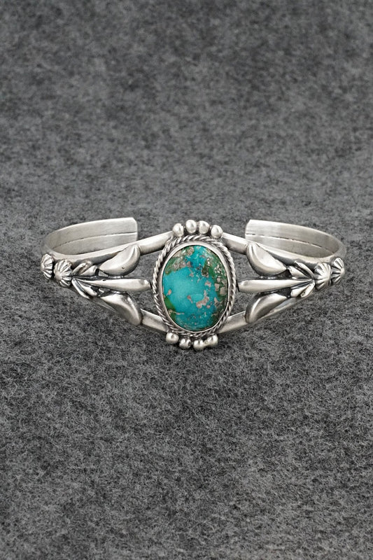Turquoise & Sterling Silver Bracelet - Bobby Platero