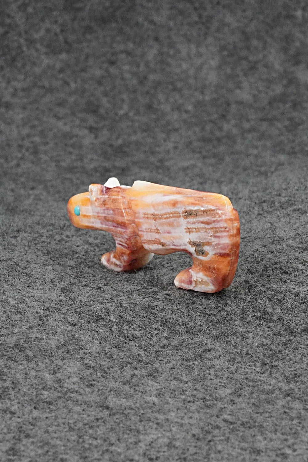 Mountain Lion Zuni Fetish Carving - Ronnie Lunasee
