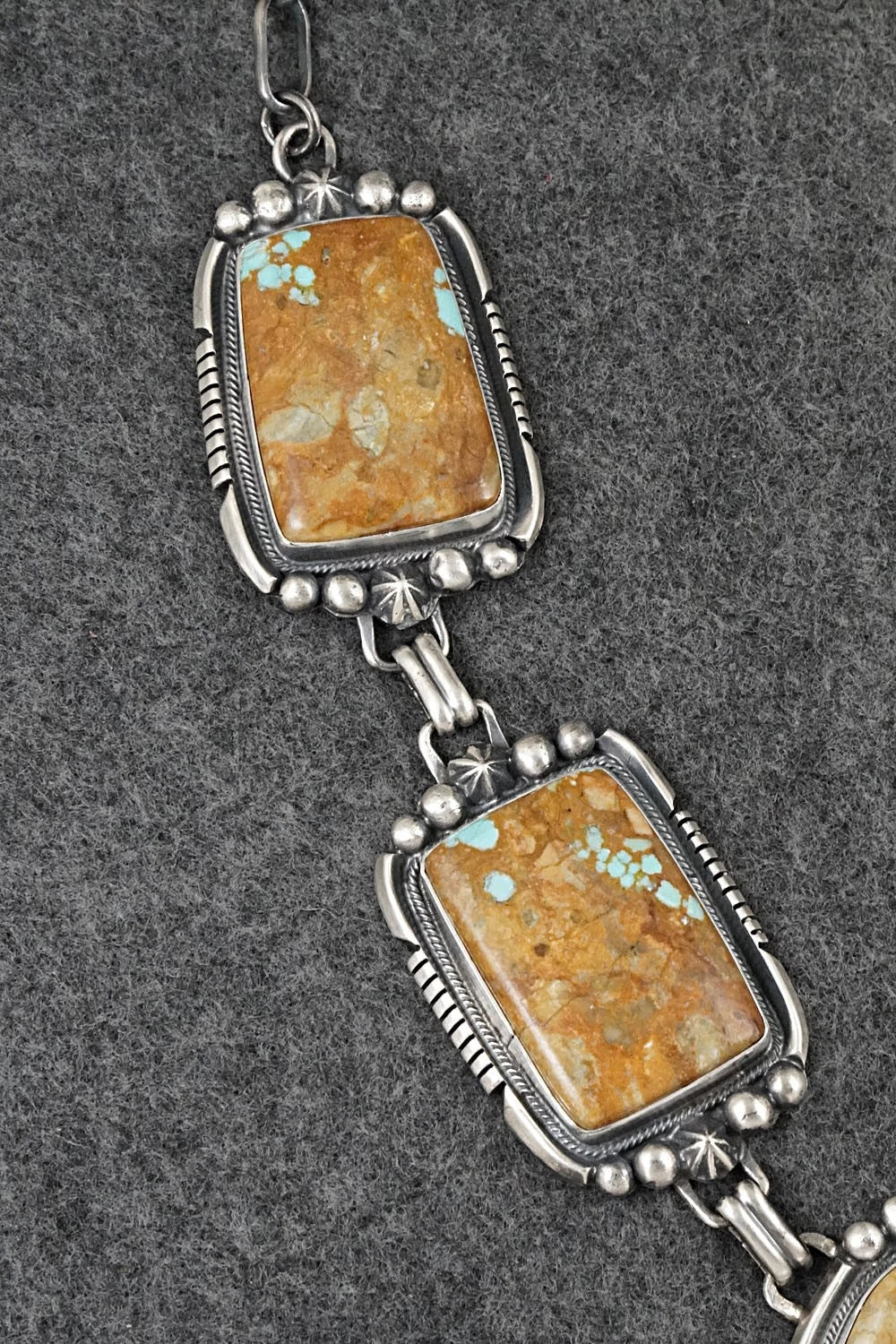 Turquoise & Sterling Silver Necklace and Earrings Set - Bob Becenti