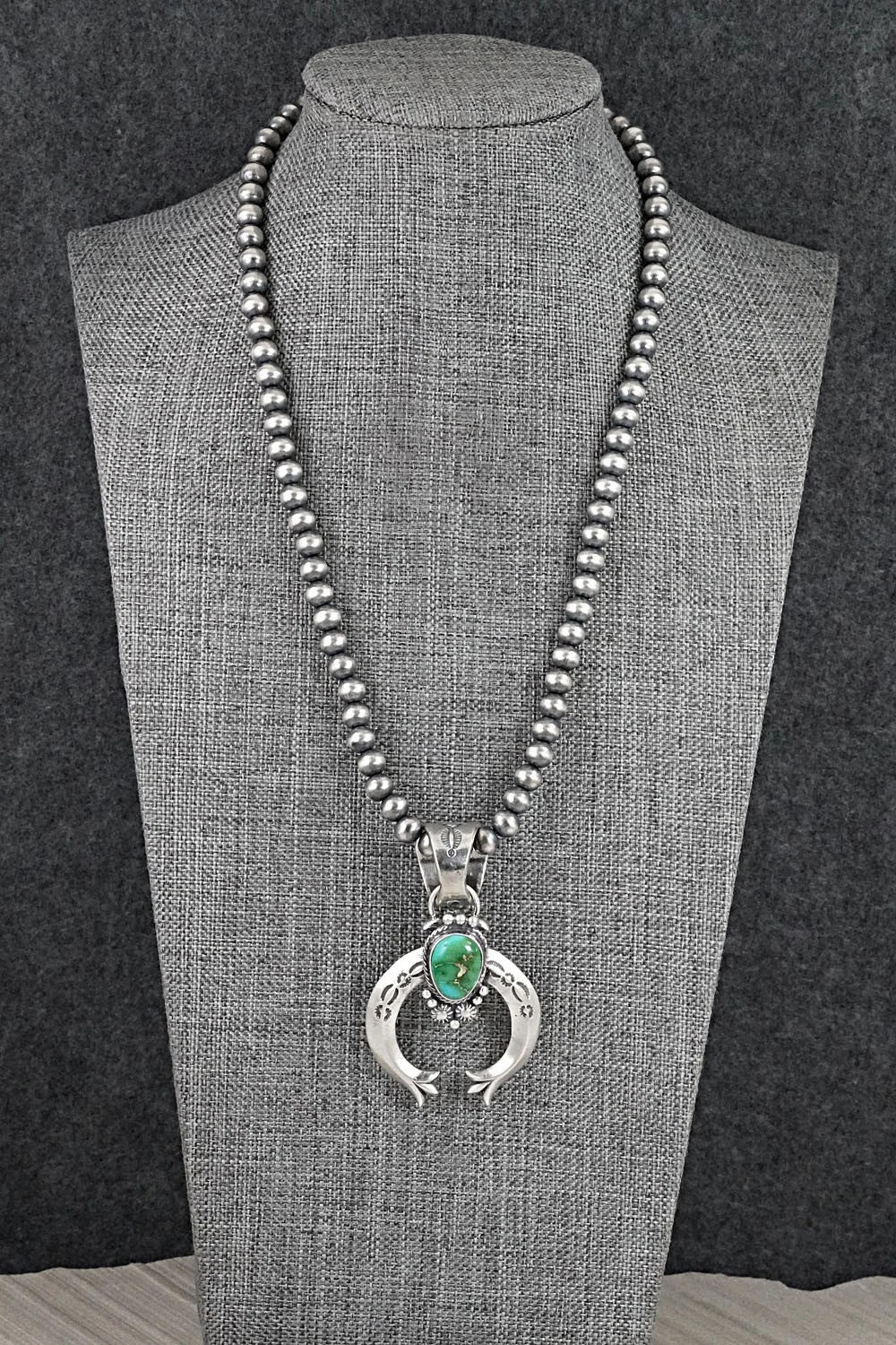 Turquoise & Sterling Silver Necklace - Samuel Yellowhair