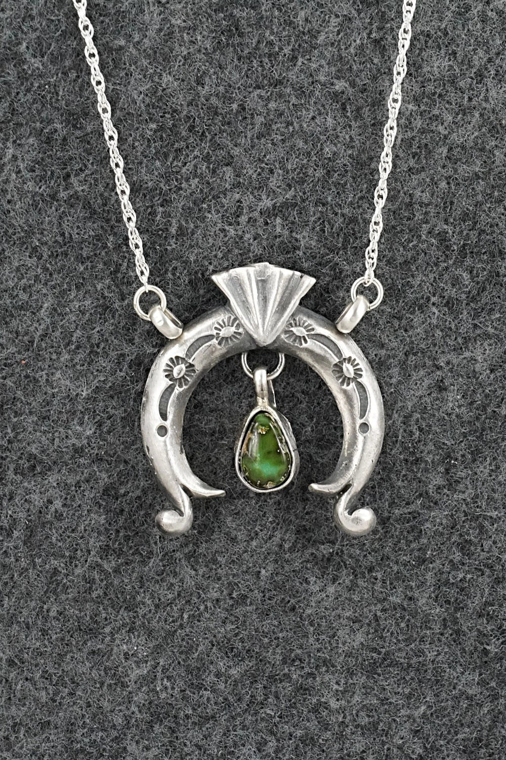 Turquoise & Sterling Silver Necklace - Gary Shorty