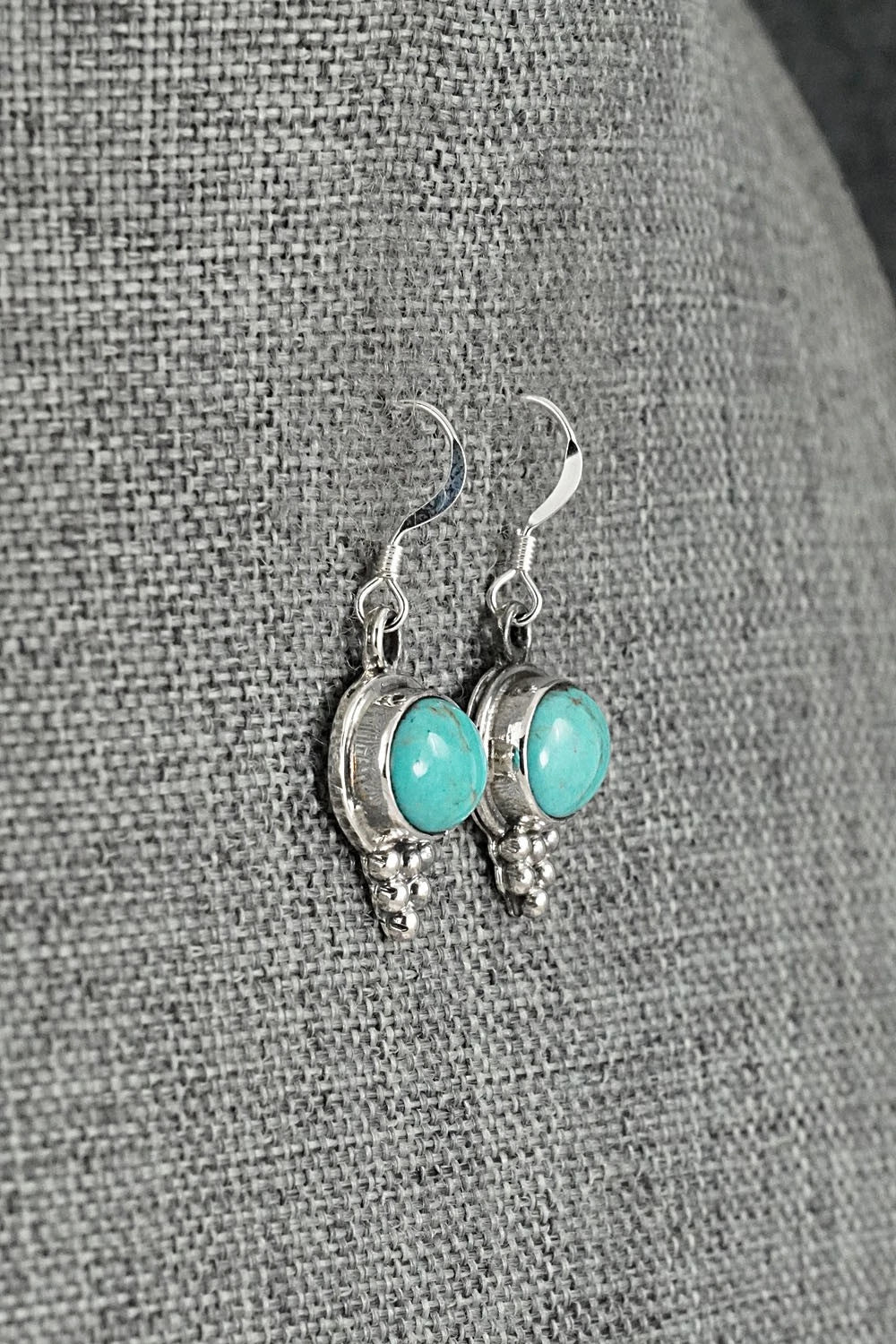 Turquoise & Sterling Silver Earrings - Isabelle Yazzie