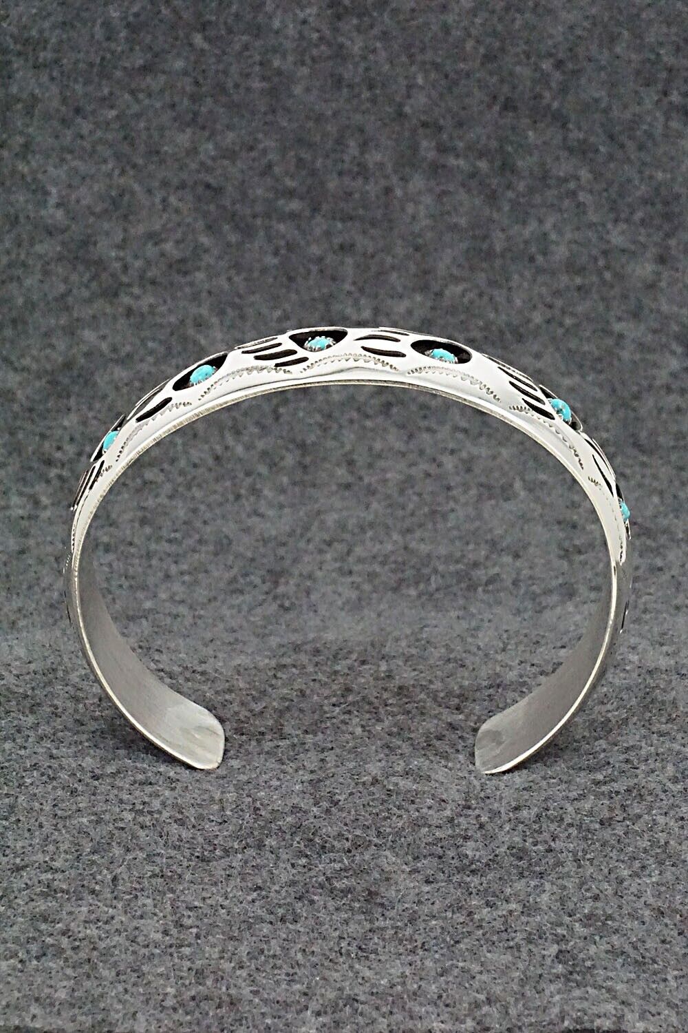 Turquoise & Sterling Silver Bracelet - Pearlene Spencer