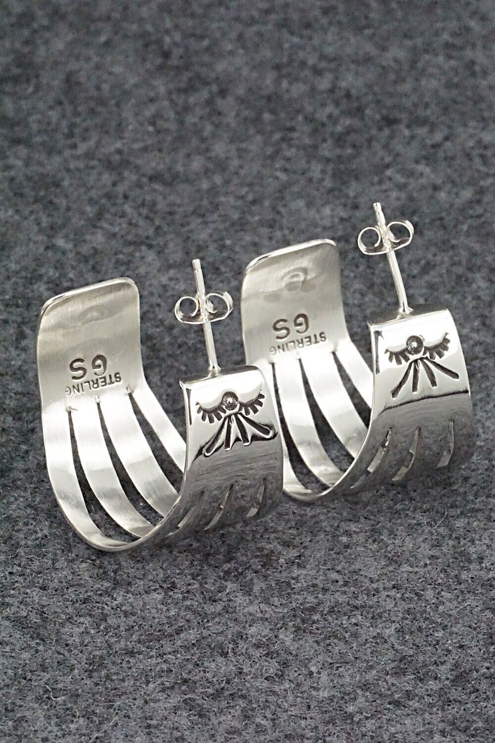 Sterling Silver Hoop Earrings - Grace Silver