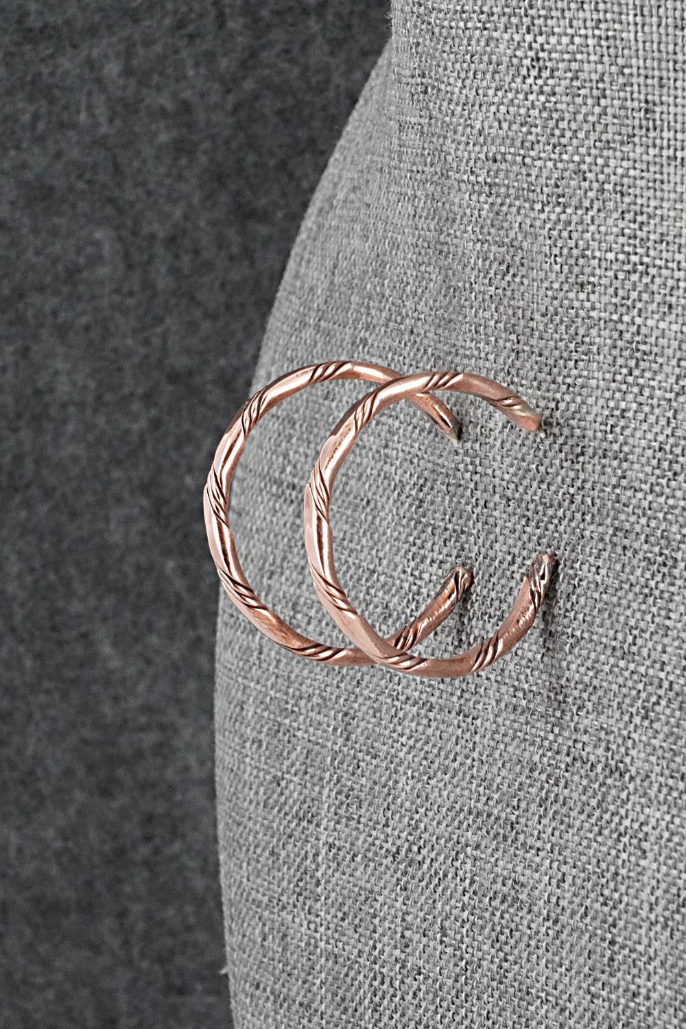 Copper Hoop Earrings - Elaine Tahe