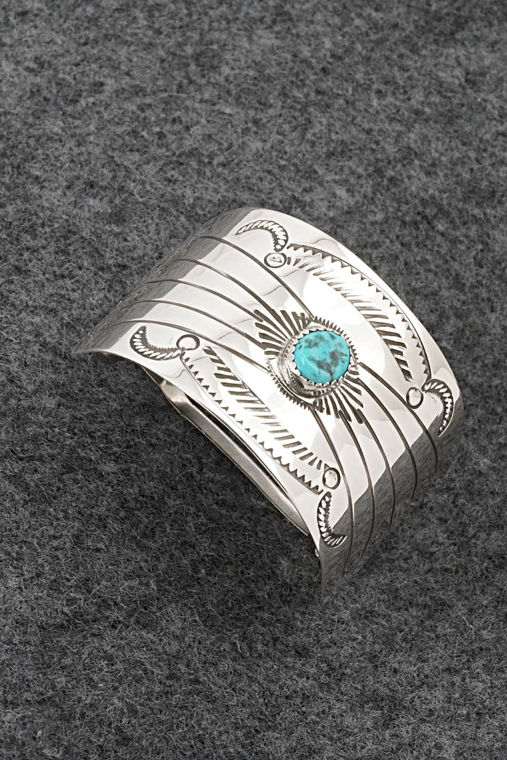 Turquoise & Sterling Silver Hair Barrette - Jolene Begay
