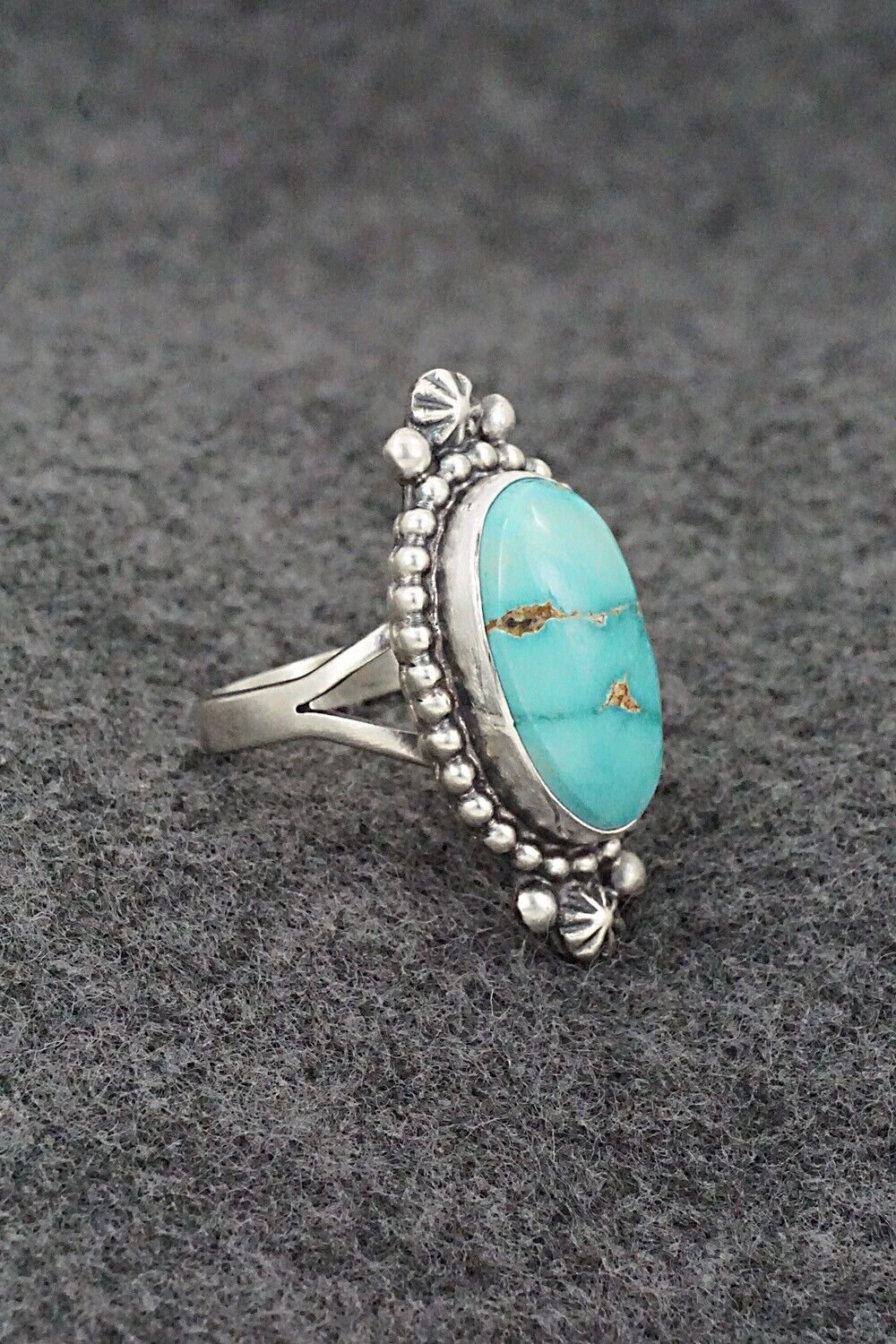 Turquoise & Sterling Silver Ring - Randy Boyd - Size 9