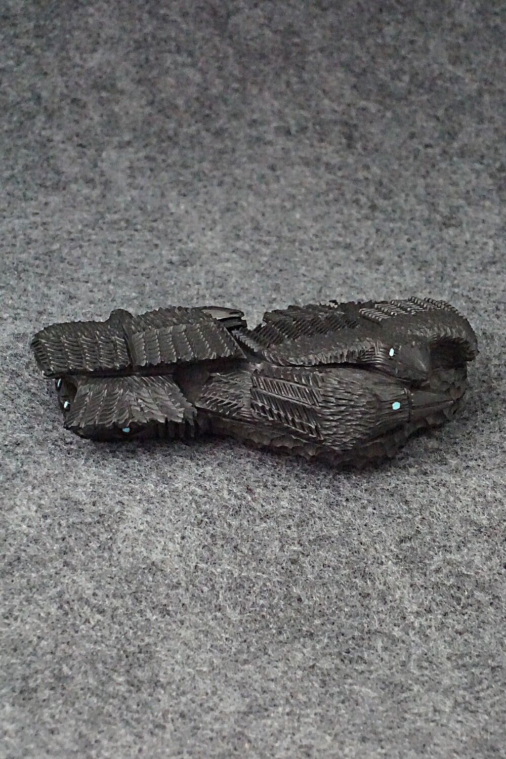 Crows with Snake Zuni Fetish Carving - Destry Siutza