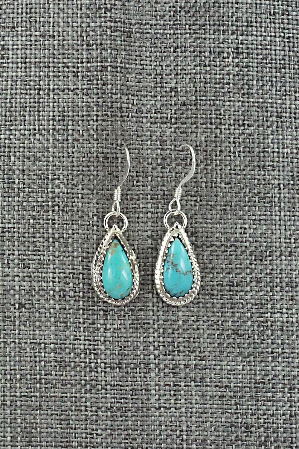 Turquoise & Sterling Silver Earrings - Angeline Platero