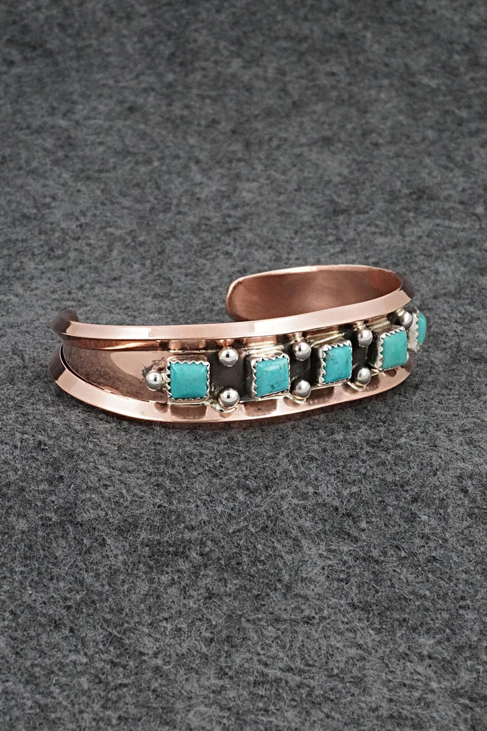 Turquoise & Copper Bracelet - Paul Largo
