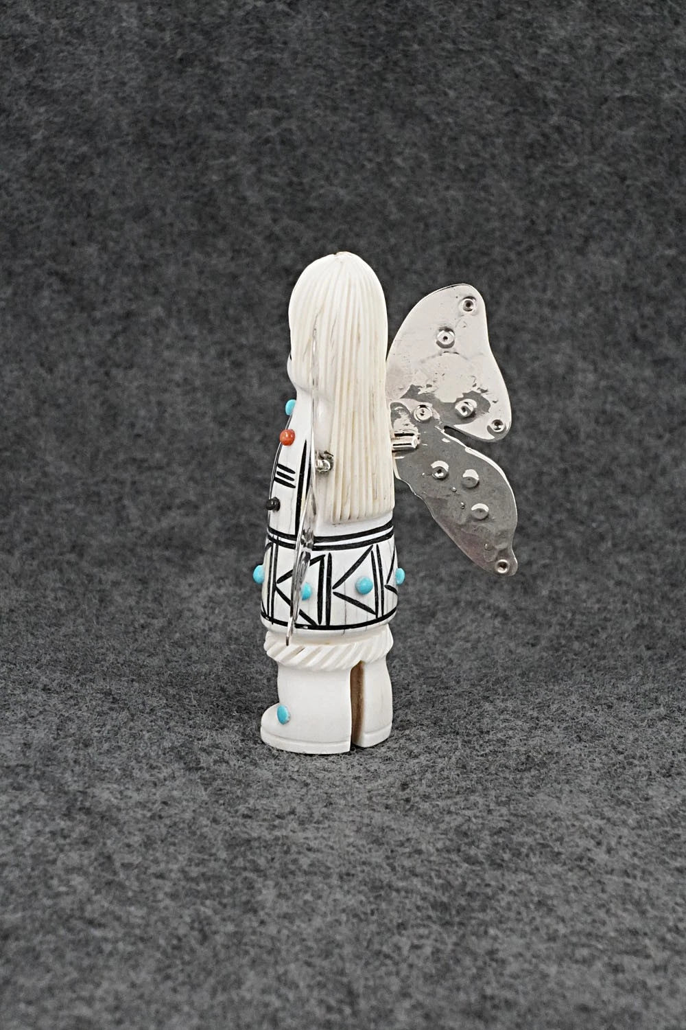 Butterfly Maiden Zuni Fetish Carving - Claudia Peina