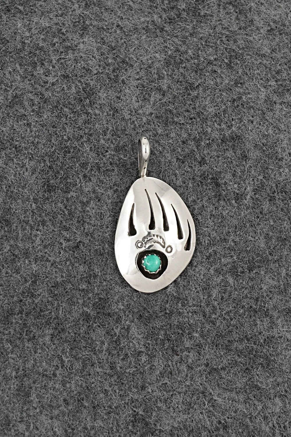 Turquoise & Sterling Silver Pendant - Ervin Begay