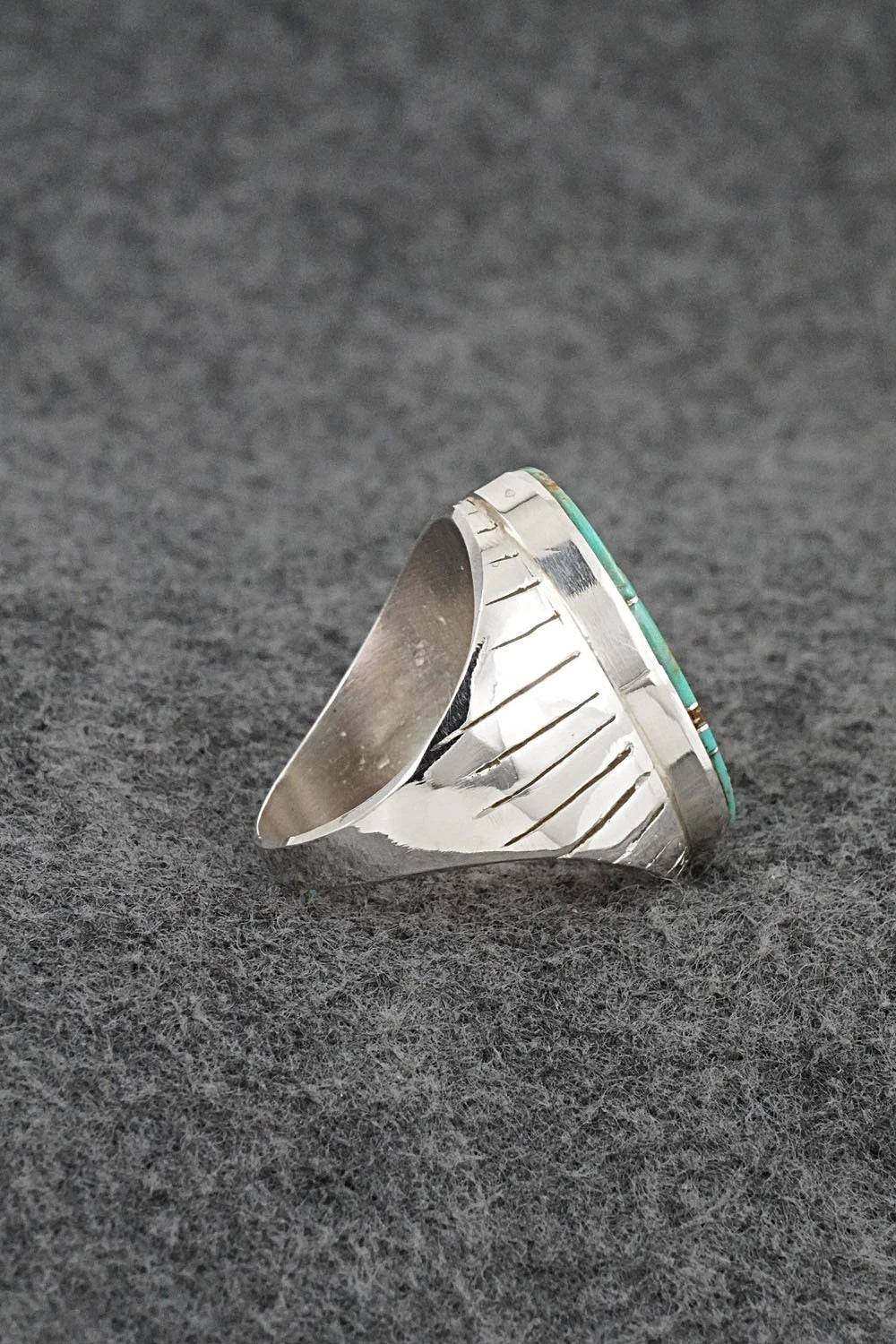Turquoise & Sterling Silver Ring - Wilbert Muskett Jr. - Size 10