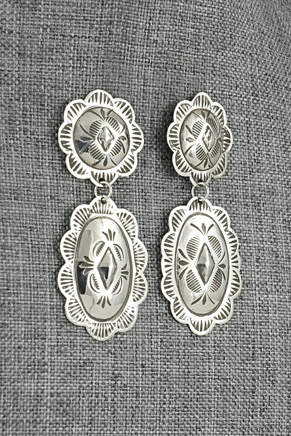 Sterling Silver Earrings - Bertha Begay