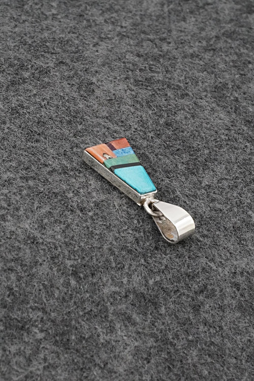 Multi Stone & Sterling Silver Pendant - Priscilla Smith