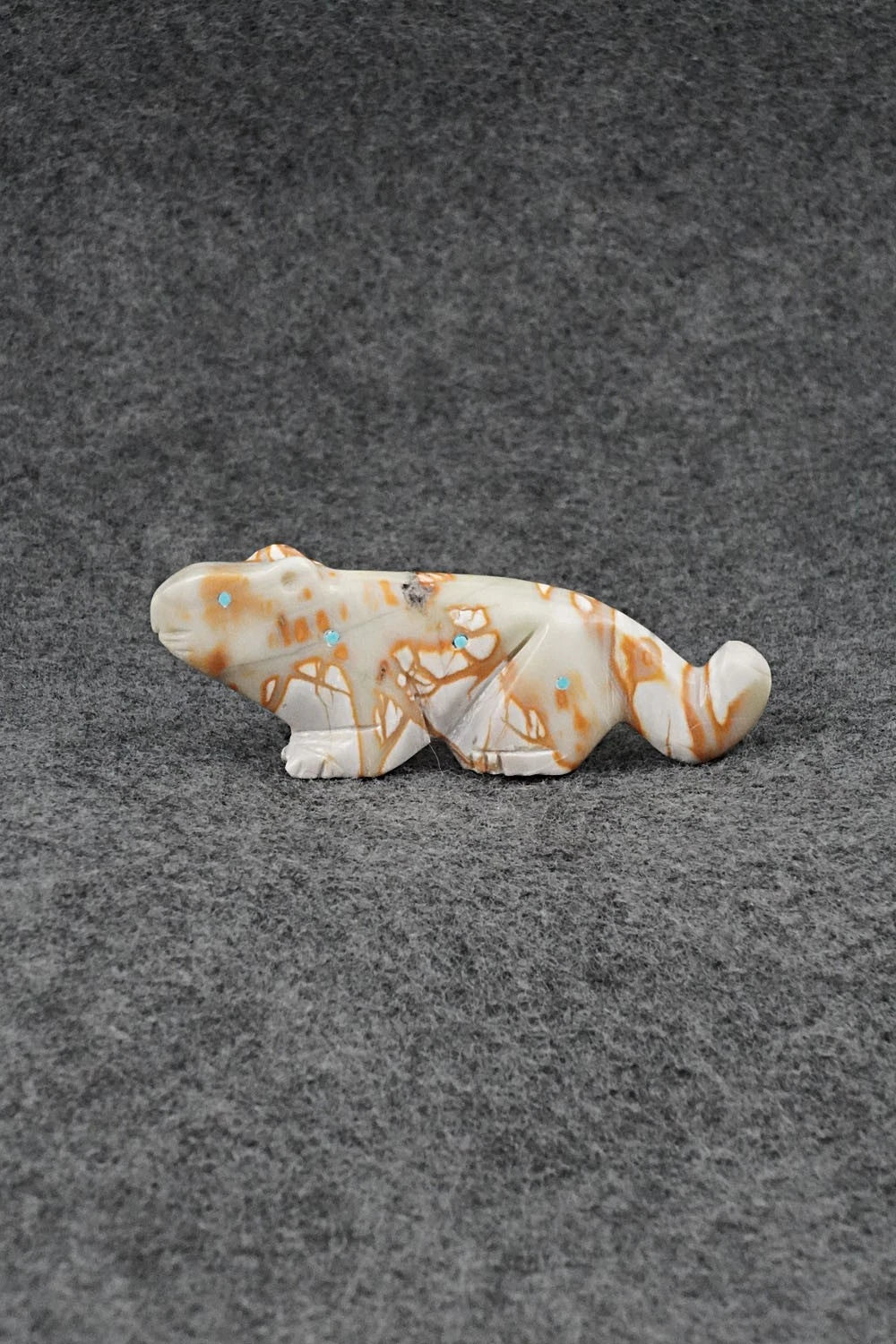 Mountain Lion Zuni Fetish Carving - David Chavez