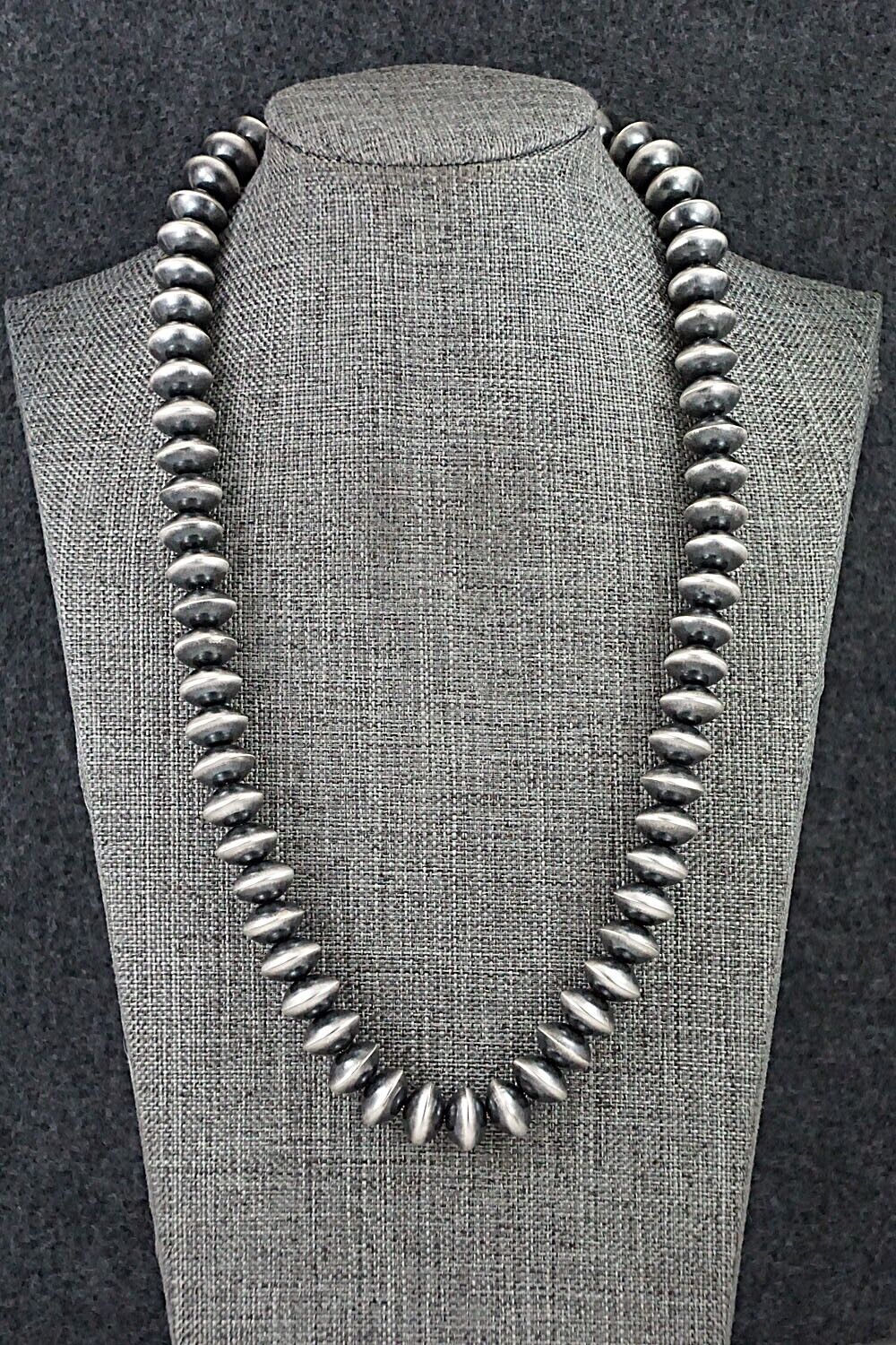 Sterling Silver Navajo Pearl Necklace 20" - Presley Haley