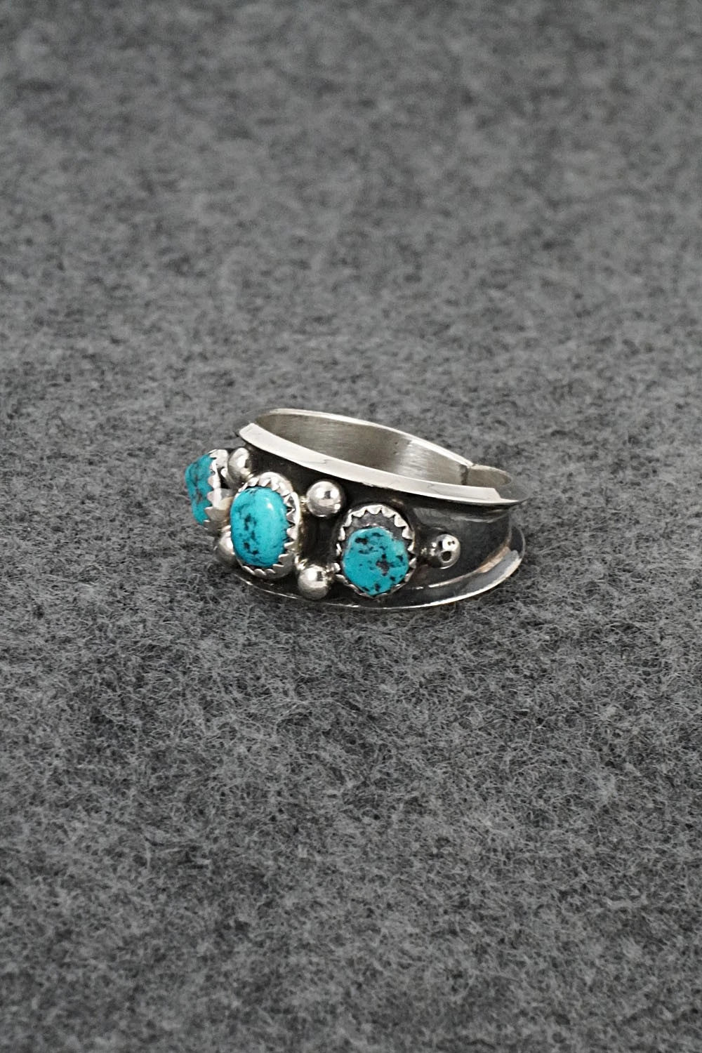 Turquoise & Sterling Silver Ring - Paul Largo - Size 10