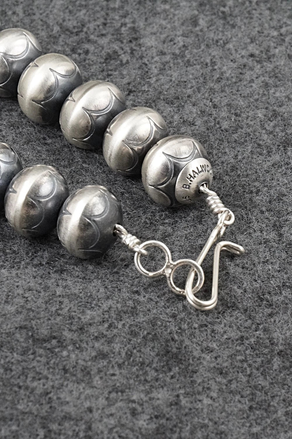 Sterling Silver Navajo Pearl Necklace 18" - Bryannen Halwood