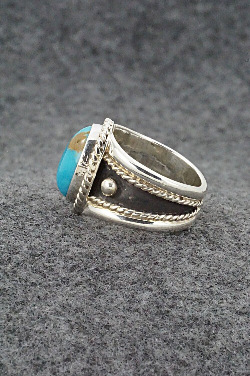 Turquoise & Sterling Silver Ring - Thomas Yazzie - Size 7
