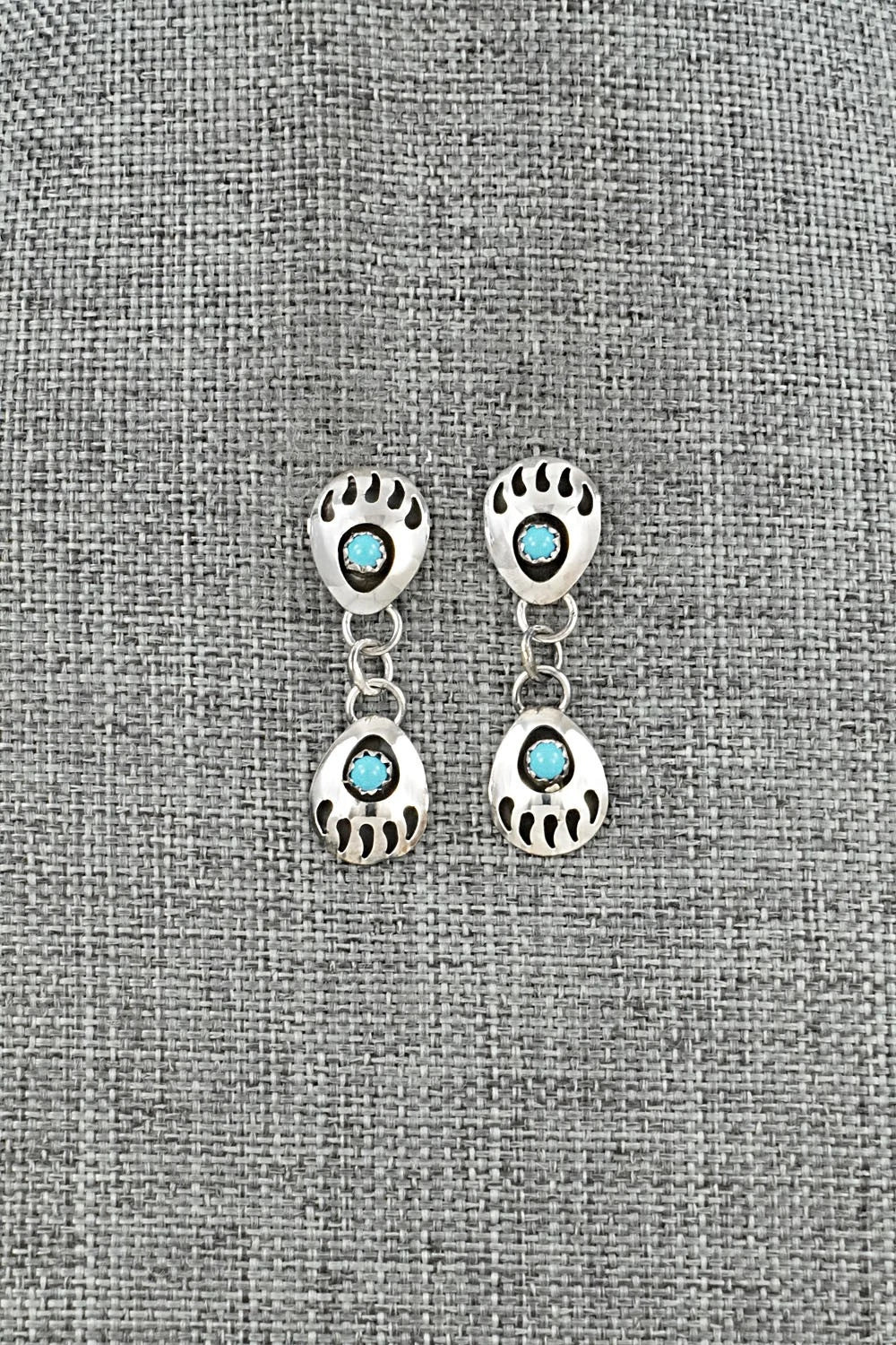 Turquoise & Sterling Silver Earrings - Cynthia John