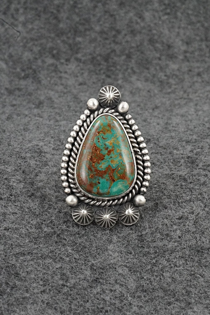 Turquoise & Sterling Silver Ring - Michael Calladitto - Size 10