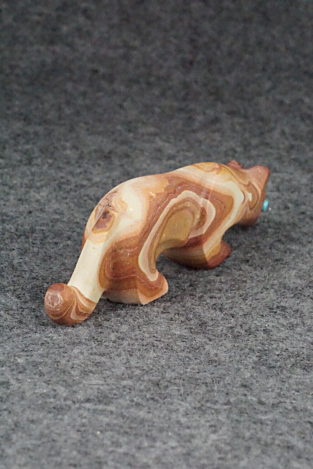 Mountain Lion Zuni Fetish Carving - Ronnie Lunasee