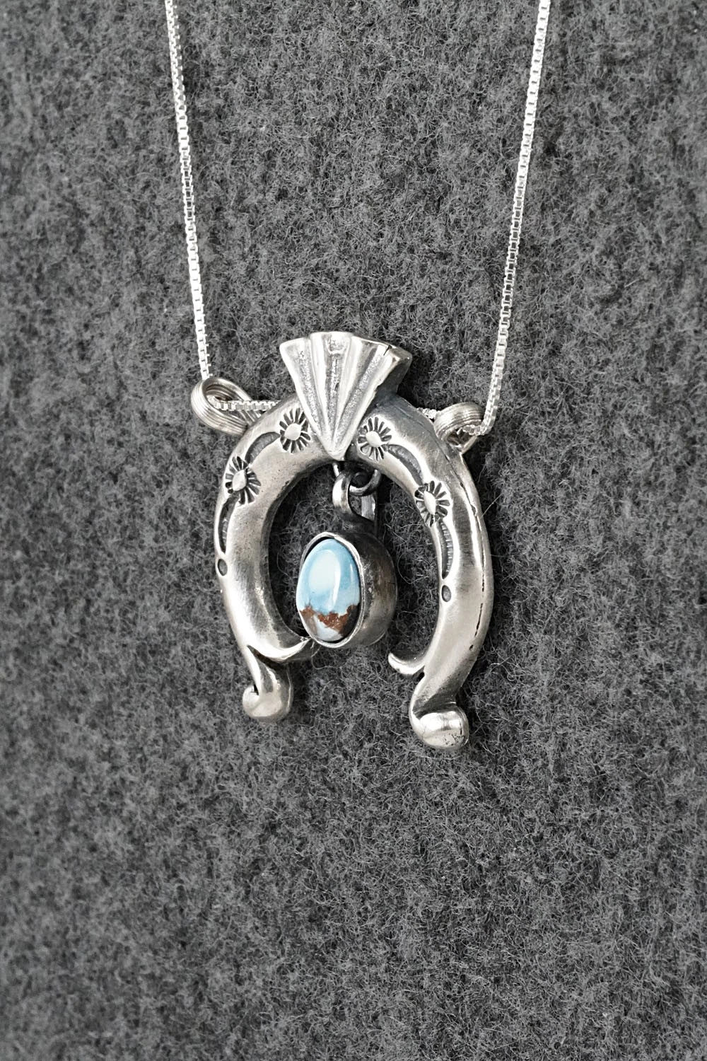 Turquoise & Sterling Silver Necklace - Gary Shorty