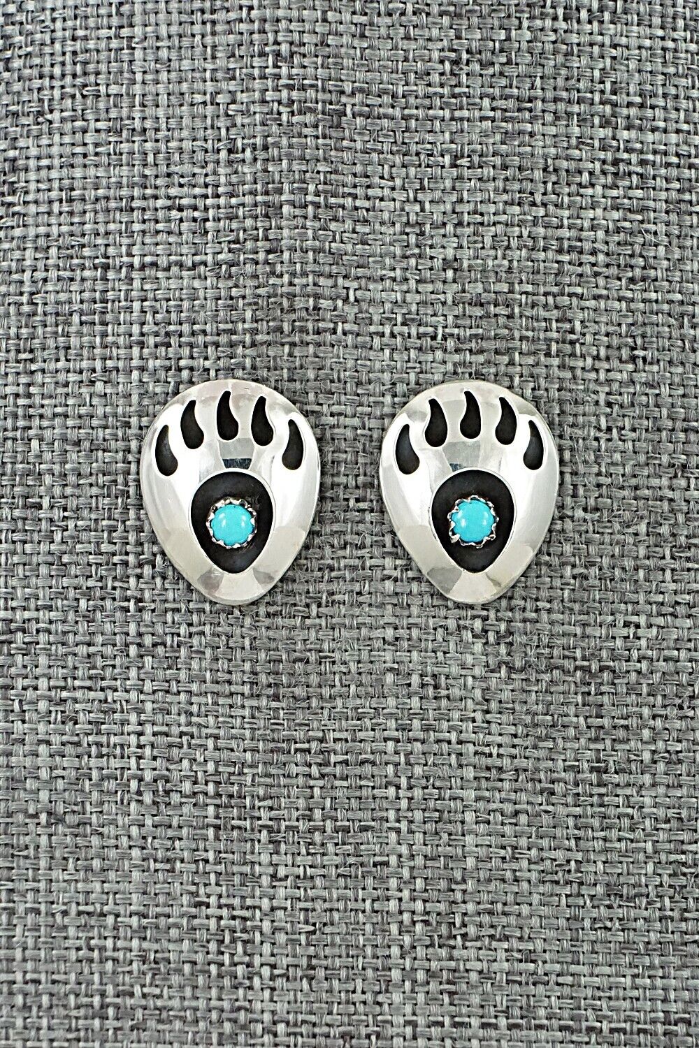 Turquoise & Sterling Silver Earrings - Leroy Parker