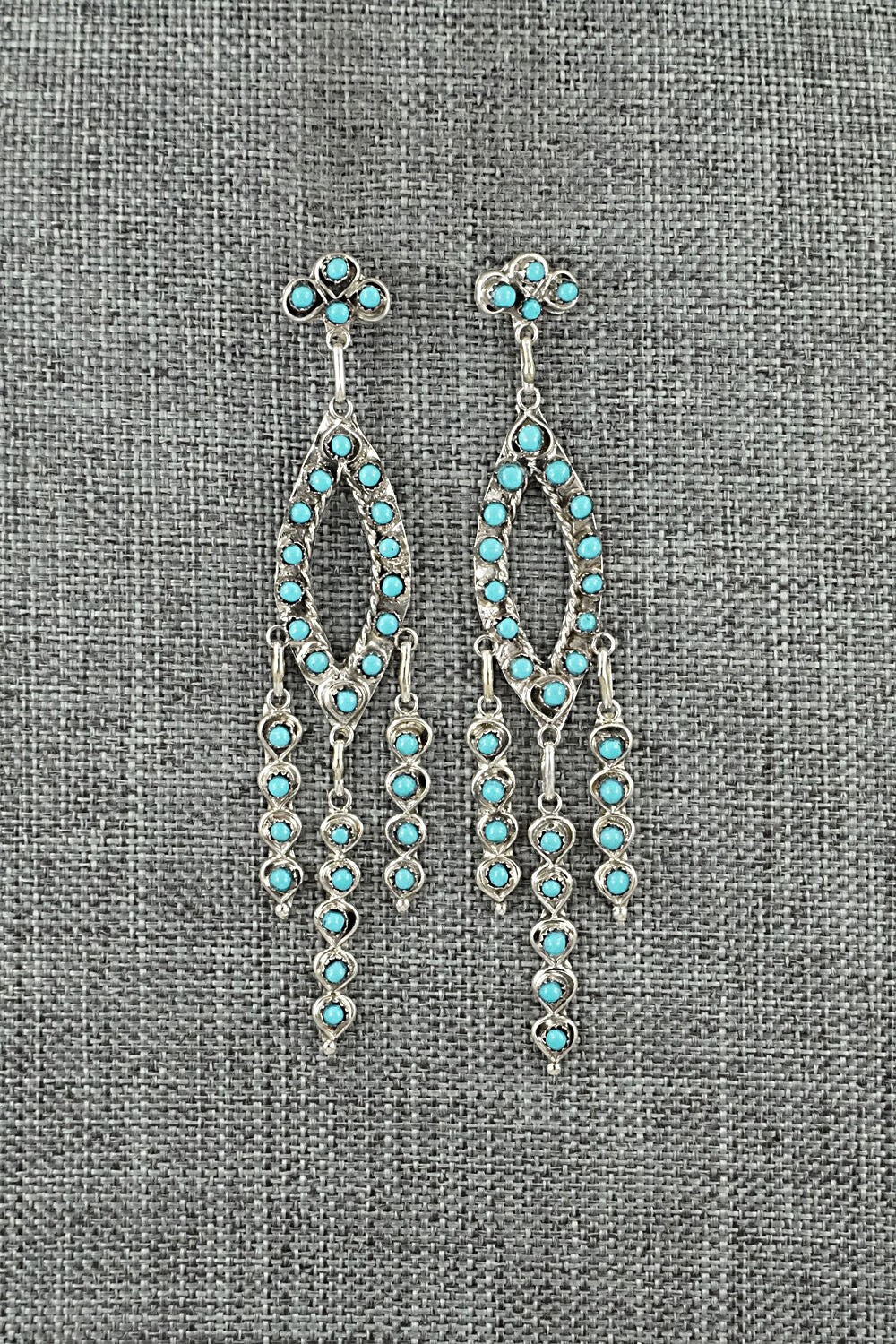 Turquoise & Sterling Silver Earrings - Wayne Johnson