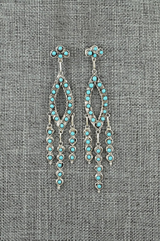 Turquoise & Sterling Silver Earrings - Wayne Johnson