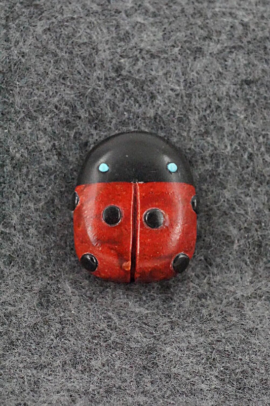 Ladybug Zuni Fetish Carving - Reynold Lunasee