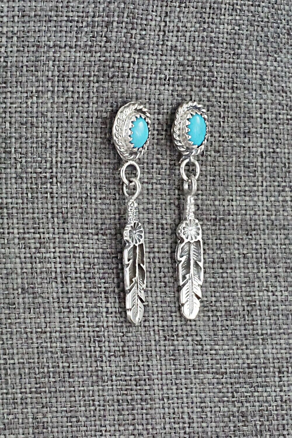 Turquoise and Sterling Silver Earrings - Emery Spencer