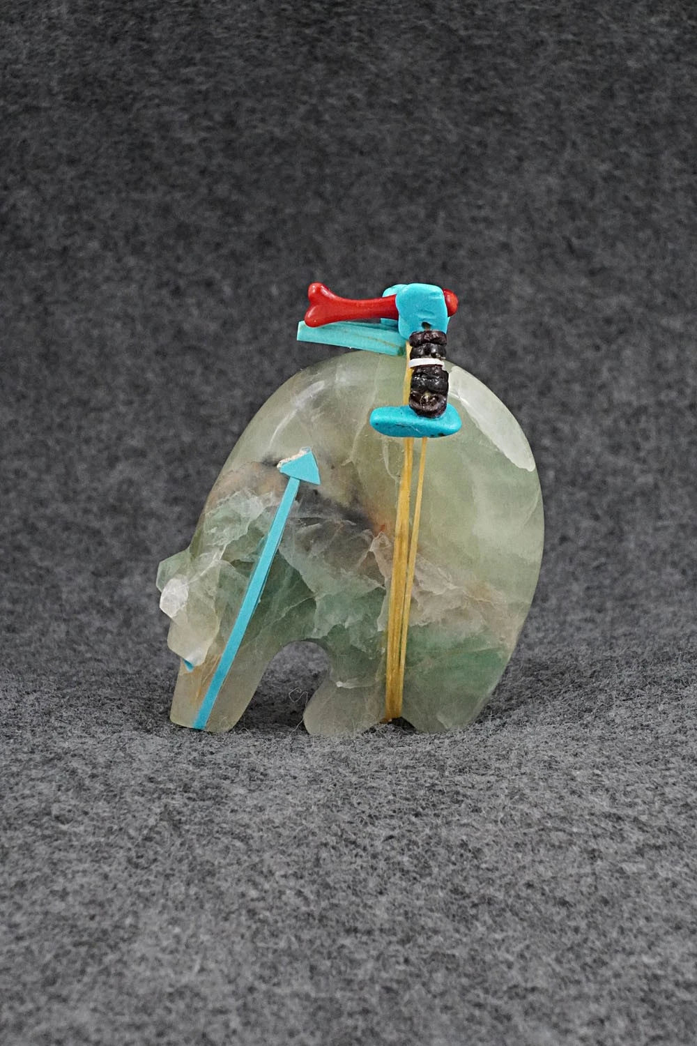 Bear Zuni Fetish Carving - Rodney Laiwakete